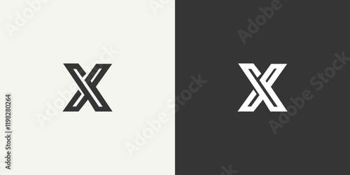 Creative letter x logo design vektor
