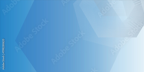 hexagon lines on blue and white background. Geometric is suitable for abstract backgrounds for creating slides and book covers