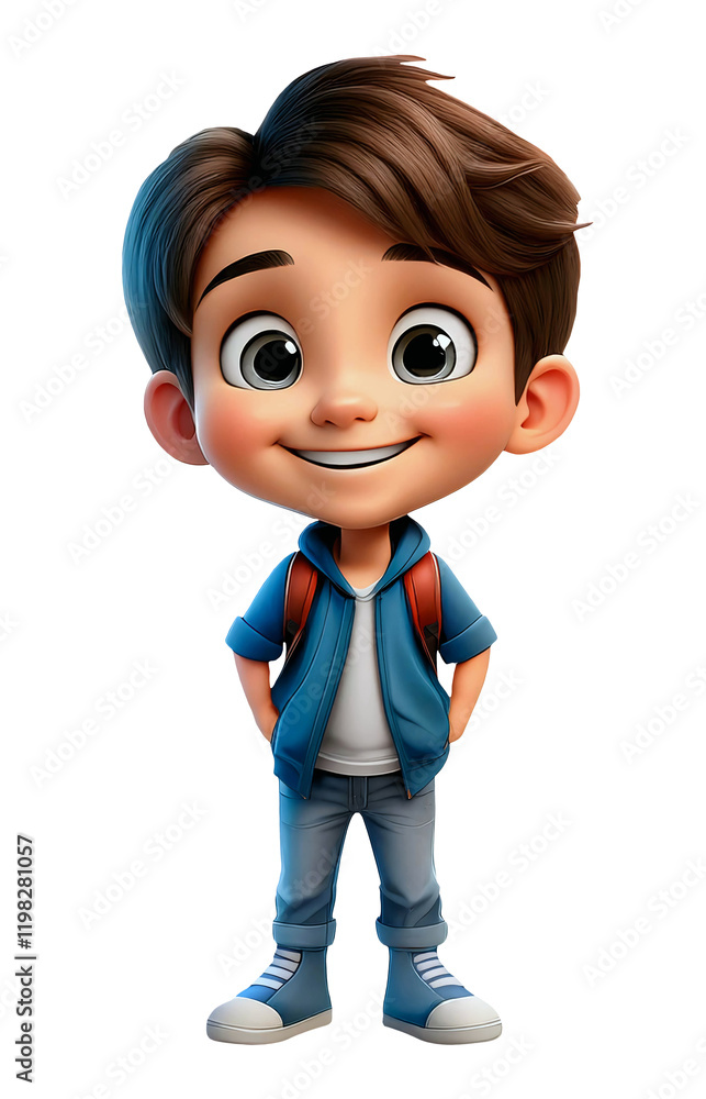 Illustration of cartoon art of a male character Illustration of cartoon art of a male character