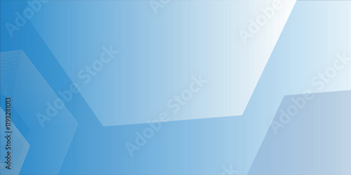 hexagon lines on blue and white background. Geometric is suitable for abstract backgrounds for creating slides and book covers