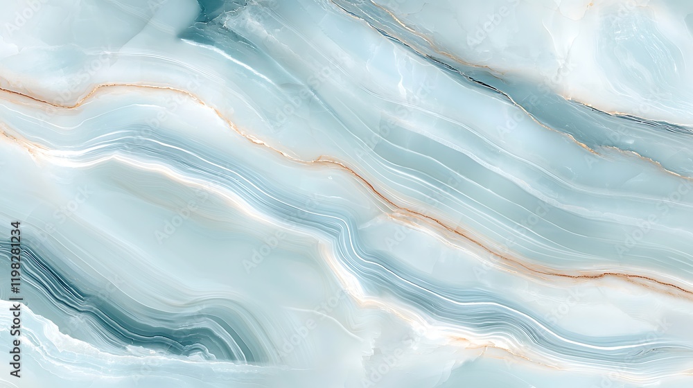 Obraz premium Abstract Blue Marble Swirling Texture Background