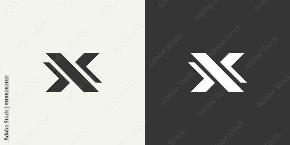 Obraz premium Creative letter x logo design vektor 