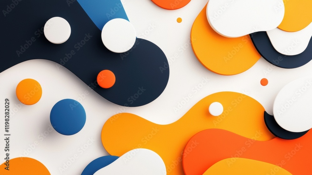 Abstract colorful shapes and patterns in modern design Abstract colorful shapes and patterns in modern design