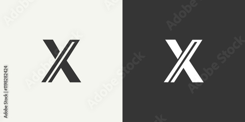 Creative letter x logo design vektor
