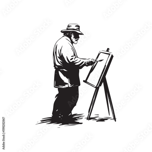 painter with brush