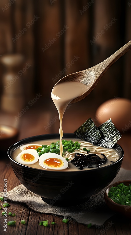 Creamy Ramen Noodles with Soft Boiled Eggs Creamy Ramen Noodles with Soft Boiled Eggs