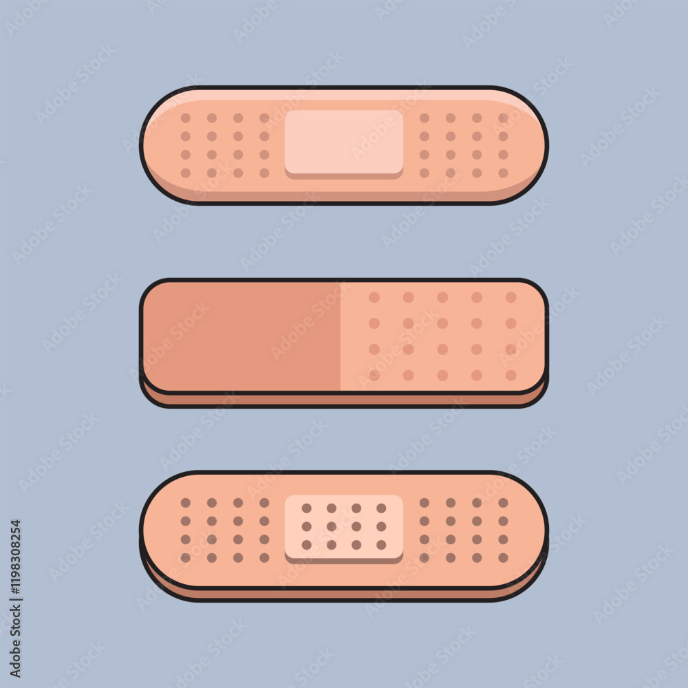 Vector illustration Medical Patch. Vector Medical Bandage. Medical Bandage Patch Vector Cartoon design illustration and icon for website, digital and print Vector illustration Medical Patch. Vector Medical Bandage. Medical Bandage Patch Vector Cartoon design illustration and icon for website, digital and print