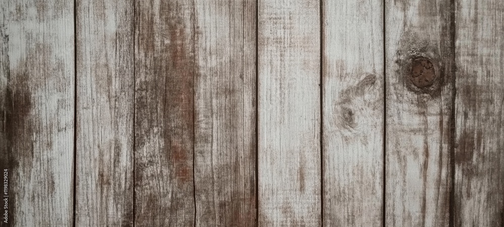 Naklejka premium Vintage wooden background with vertical aged planks in brown tones.