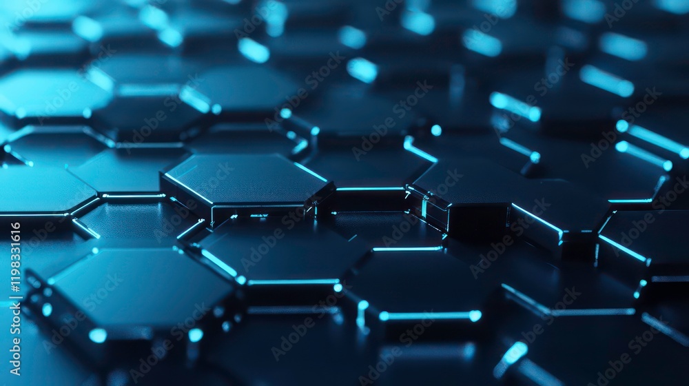 Abstract light blue background with hexagon shapes for a medical technology presentation Abstract light blue background with hexagon shapes for a medical technology presentation