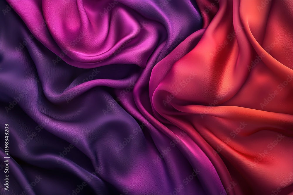 Obraz premium Purple and red fabric with a purple stripe