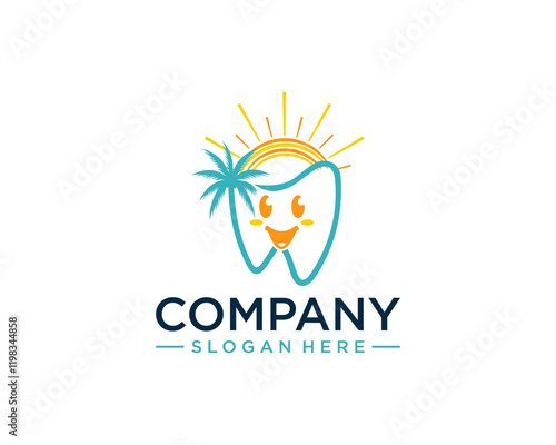 Dental and beach logo