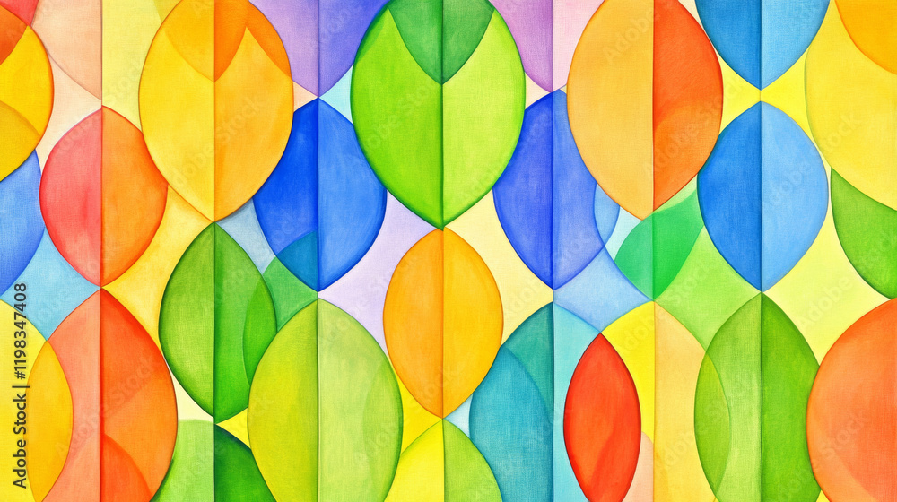 Colorful abstract geometric pattern with vibrant shapes Colorful abstract geometric pattern with vibrant shapes