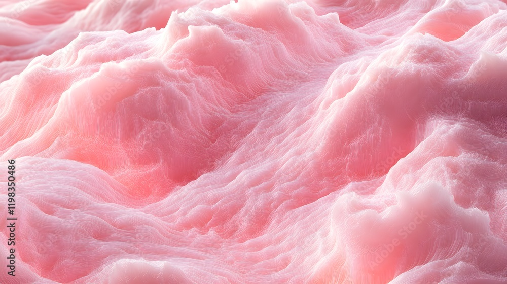 Abstract Pink Wavelike Landscape Digital Art Abstract Pink Wavelike Landscape Digital Art