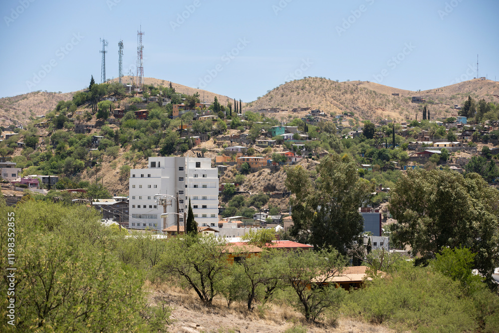 Afternoon view of the city center of downtown Nogales, Sonora, Mexico. Afternoon view of the city center of downtown Nogales, Sonora, Mexico.