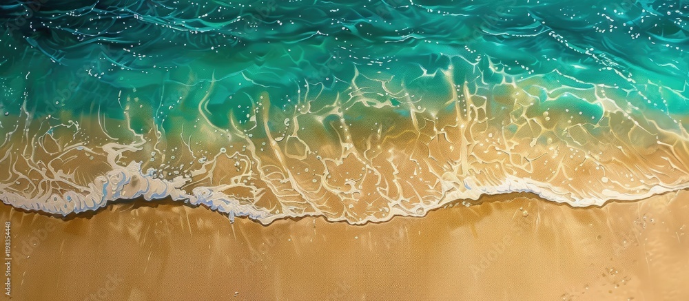 Ocean Waves Crashing on a Sandy Beach Ocean Waves Crashing on a Sandy Beach