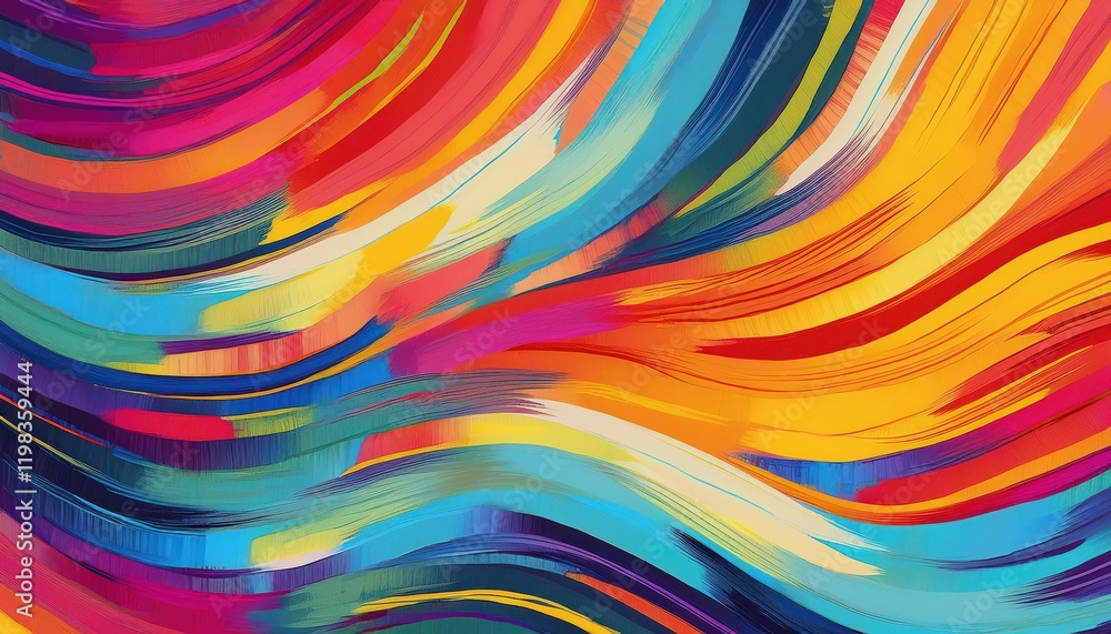Vibrant Seamless Pattern of Brushed Painted Abstract Designs, Ideal for Textile and Wallpaper Applications, Showcasing a Blend of Colorful, Textured Artistic Elements. Vibrant Seamless Pattern of Brushed Painted Abstract Designs, Ideal for Textile and Wallpaper Applications, Showcasing a Blend of Colorful, Textured Artistic Elements.