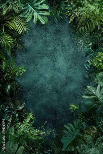 Wallpaper Mural Top view of a rainforest with biodiversity hotspots marked. Torontodigital.ca