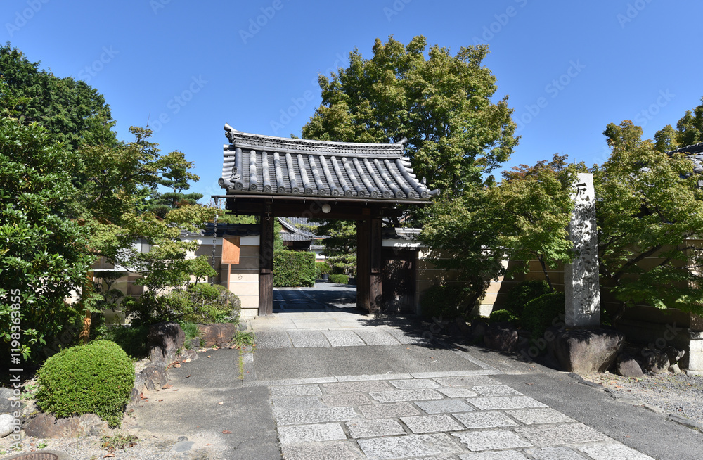 神光院　山門　京都市北区西賀茂
