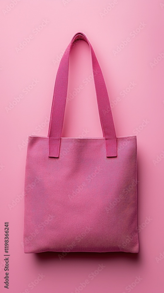 Pink bag on a pink background showcasing modern fashion accessories and design Pink bag on a pink background showcasing modern fashion accessories and design