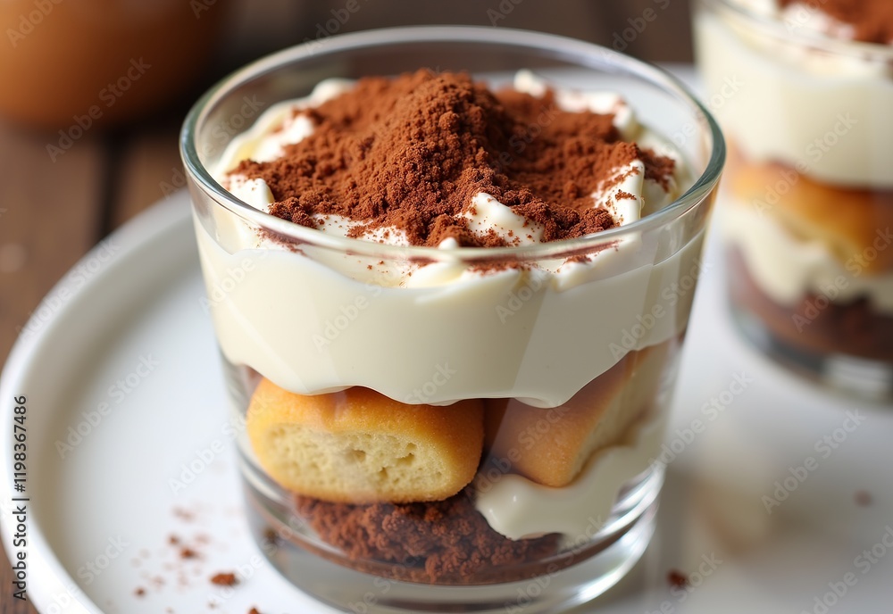Indulgent Tiramisu in a Glass: Experience the Creamy Layers of Mascarpone, the Bold Flavor of Espresso-Soaked Ladyfingers, and the Richness of Cocoa Powder for a Decadent Dessert Indulgent Tiramisu in a Glass: Experience the Creamy Layers of Mascarpone, the Bold Flavor of Espresso-Soaked Ladyfingers, and the Richness of Cocoa Powder for a Decadent Dessert
