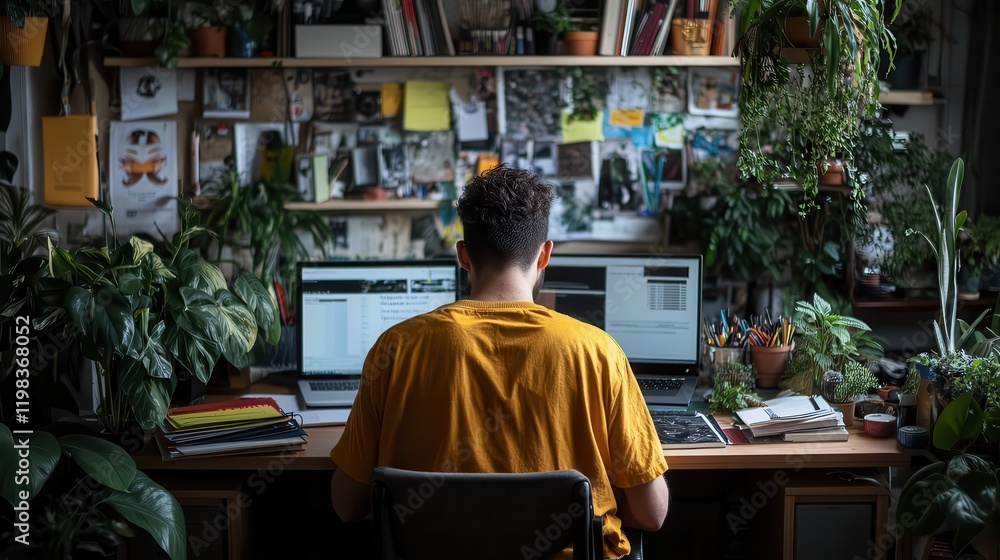 A student preparing for exams with books and a laptop on a tidy desk. A student preparing for exams with books and a laptop on a tidy desk.