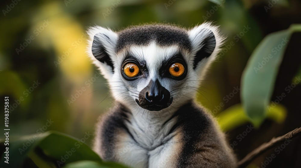 Ring-tailed Lemur Portrait: A Close Encounter with Madagascar's Iconic Primate Ring-tailed Lemur Portrait: A Close Encounter with Madagascar's Iconic Primate