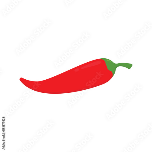 red chili icon vector design template