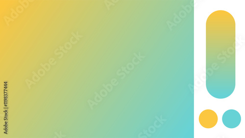Gold and Cyan gradient background with light blurred pattern. Abstract illustration with gradient blur design. Blurred colored abstract background. Colorful gradient. Vector illustration