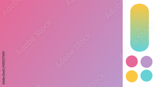 Hot Pink, Lilac, Gold, Cyan gradient background with light blurred pattern. Abstract illustration with gradient blur design. Blurred colored abstract background. Colorful gradient. Vector illustration