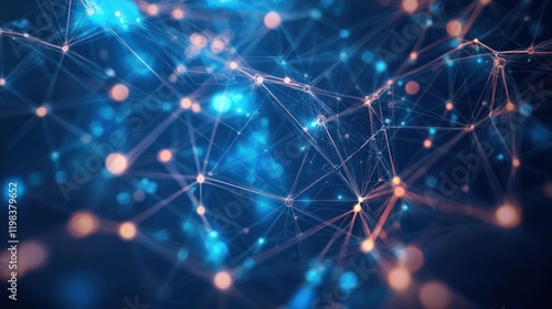 Wallpaper Mural Abstract Network Visualization Torontodigital.ca