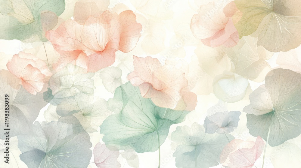 Delicate lotus vein pattern intricately woven together, creating a lace-like effect. Delicate lotus vein pattern intricately woven together, creating a lace-like effect.