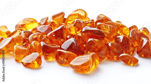 Vibrant Amber Stones with Natural Glossy Finish, Perfect for Jewelry Making, Decorative Crafts, or Unique Home Decor Settings