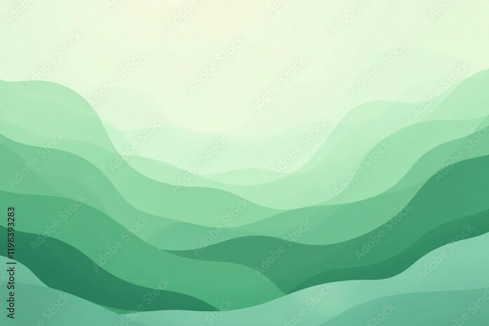 Abstract flow - Green shade fluidity of water Abstract flow - Green shade fluidity of water