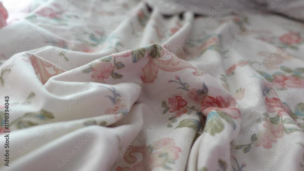 Beautiful and Elegant Floral Bedding Featuring a Soft and Cozy Fabric Texture Beautiful and Elegant Floral Bedding Featuring a Soft and Cozy Fabric Texture