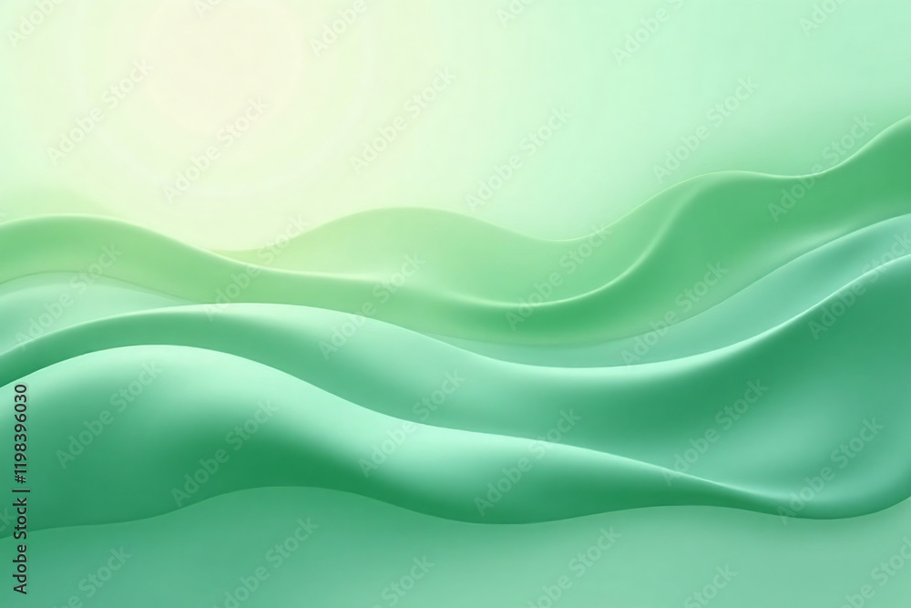 Abstract flow - Green shade fluidity of water Abstract flow - Green shade fluidity of water