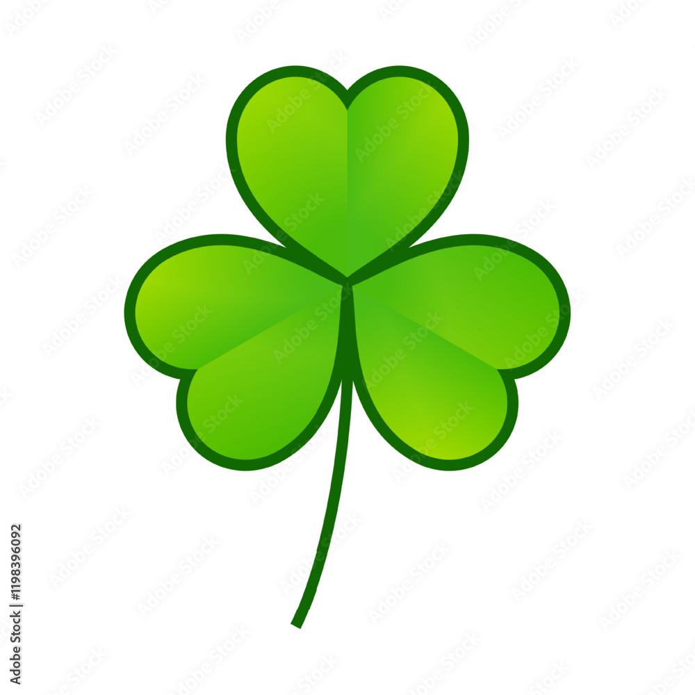 shamrock leaf icon symbol design vector illustration isolated on white background