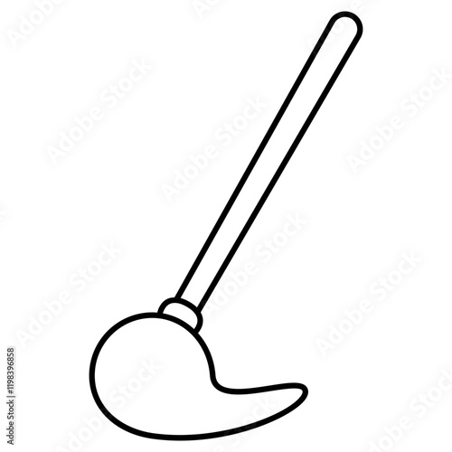 mopping household equipment icon illustration 