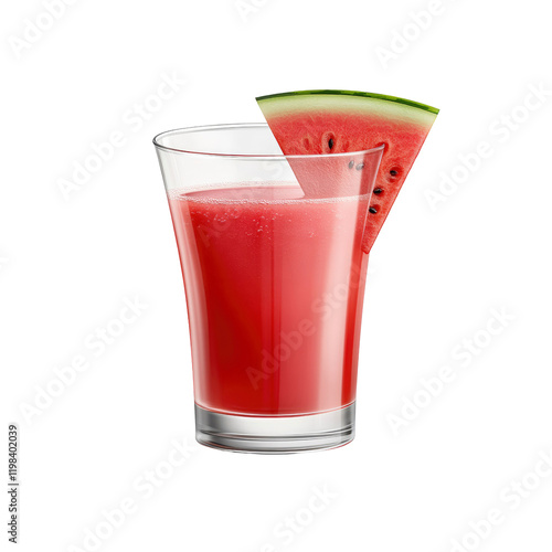 Wallpaper Mural Refreshing Watermelon Juice in a Glass with Watermelon Slice Torontodigital.ca
