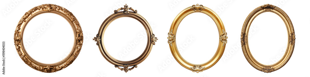 PNG Frames element decoration set on transparent background PNG Frames element decoration set on transparent background