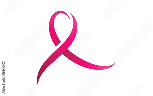 Ribbon logo template vector icon