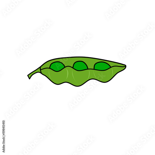 Edamame or Japanese soybeans isolated on white background