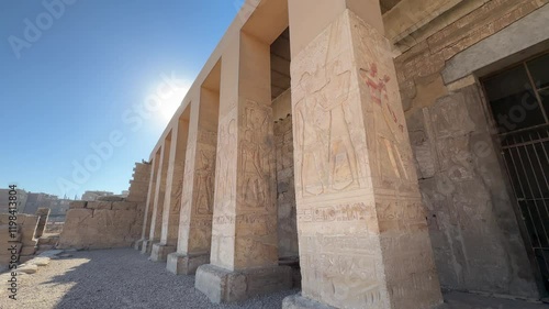 The Temple of Seti at Abydos (300 miles south of Cairo) was built by Seti I and his son, Ramses II