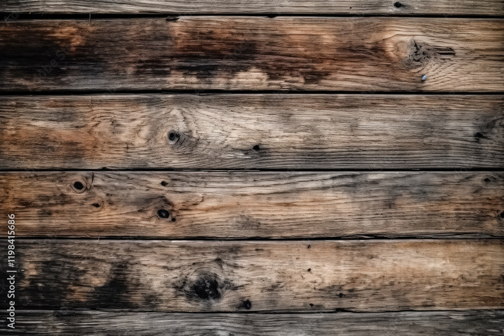 Wooden background with a grainy texture. The wood is old and worn, giving the image a rustic and natural feel Wooden background with a grainy texture. The wood is old and worn, giving the image a rustic and natural feel