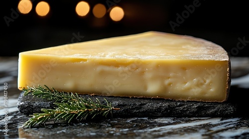 Gourmet Comt? Cheese on Slate photo