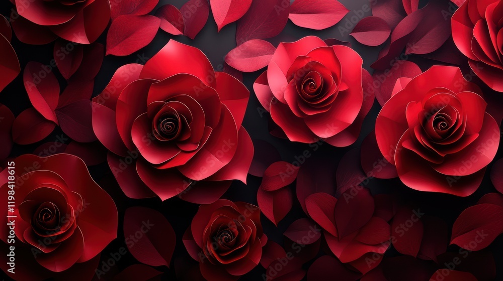 Naklejka premium Rose Background