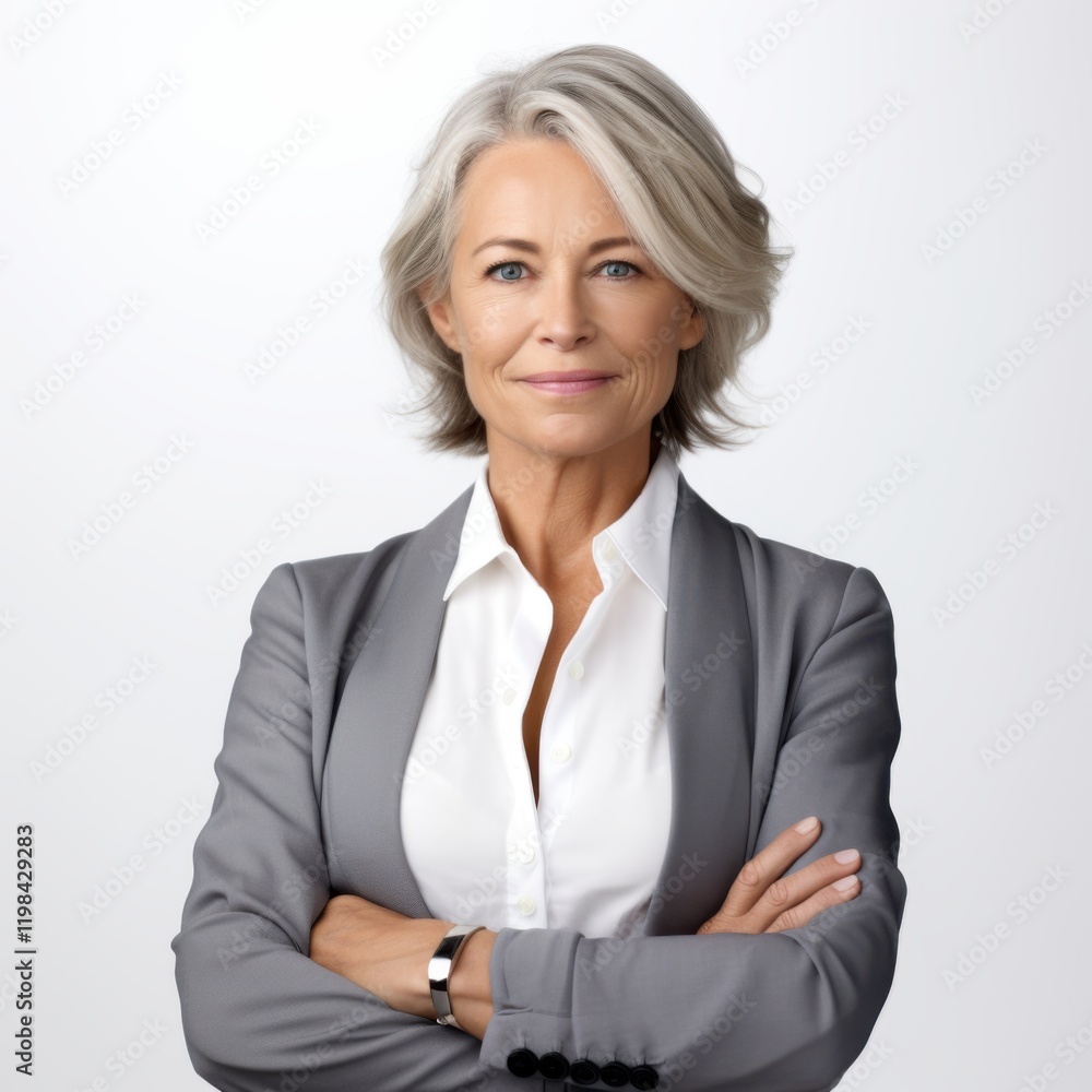 Portrait of a businesswoman in professional attire, confident and successful in a corporate setting Portrait of a businesswoman in professional attire, confident and successful in a corporate setting