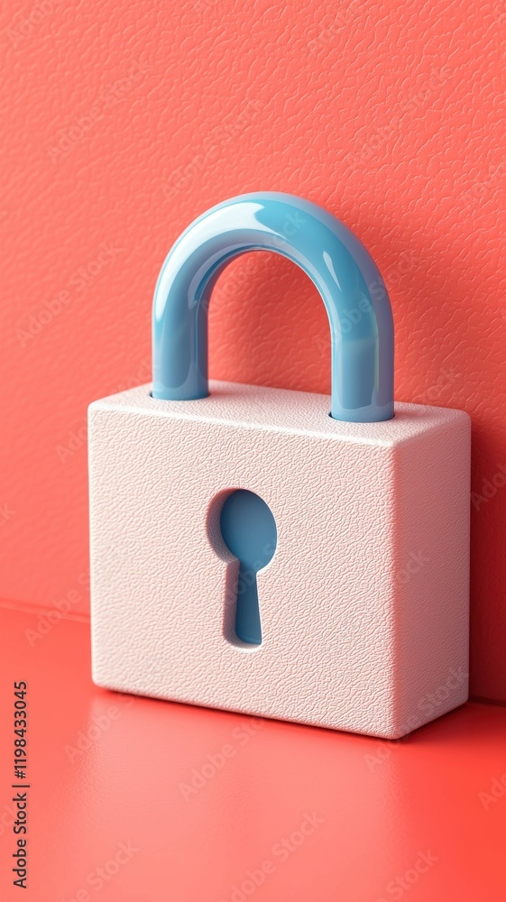 health info medical privacy concept. A colorful padlock against a vibrant background, symbolizing security and protection. health info medical privacy concept. A colorful padlock against a vibrant background, symbolizing security and protection.
