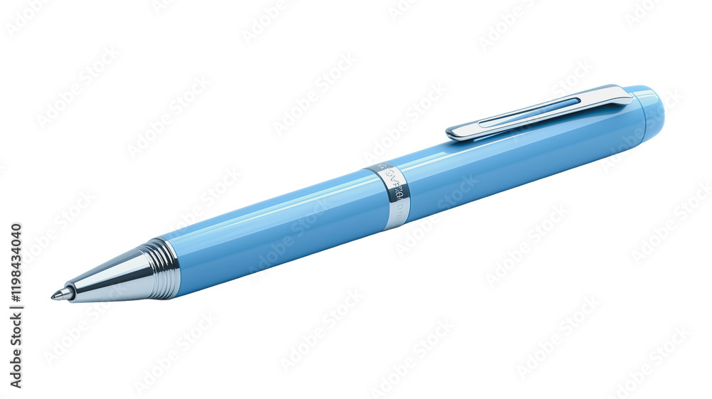 Pastel Blue Ballpoint Pen: A sophisticated pastel blue ballpoint pen, featuring a sleek metallic accent, rests elegantly on a surface, ready to capture ideas and thoughts. Pastel Blue Ballpoint Pen: A sophisticated pastel blue ballpoint pen, featuring a sleek metallic accent, rests elegantly on a surface, ready to capture ideas and thoughts.