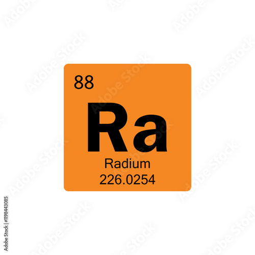 periodic table Radium colored icon