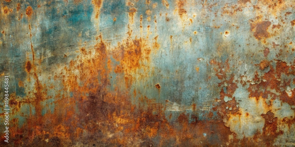 Rustic Metal Surface Texture Awe-inspiring Abstract Background of Weathered Steel with Rich, Deep Hues of Rust and Teal Rustic Metal Surface Texture Awe-inspiring Abstract Background of Weathered Steel with Rich, Deep Hues of Rust and Teal